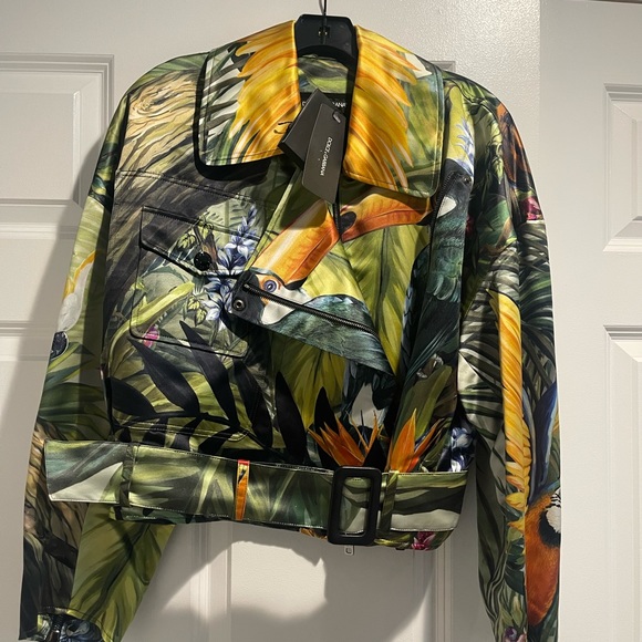 Dolce and gabbana tropical blazer jacket